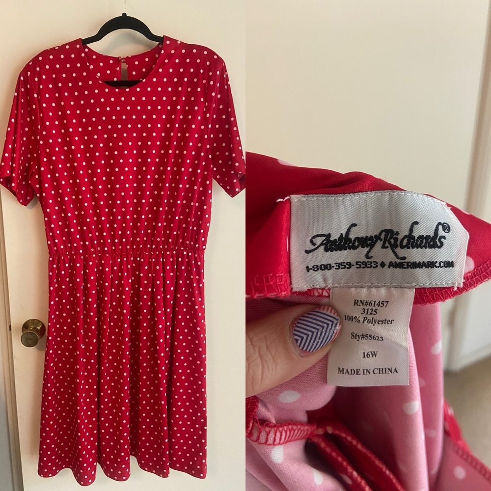 Anthony Richards Red Polka Dot Kids Dress